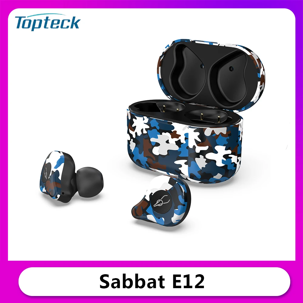 Sabbat E12 ультра Bluetooth наушники вкладыши TWS True Беспроводной с двойным микрофоном
