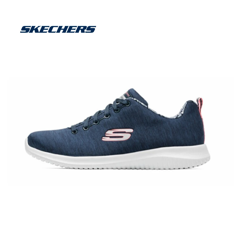 Skechers/спортивная обувь; Женская Удобная Повседневная легкая обувь; женская прогулочная обувь высокого качества; женские кроссовки; 12834-BKW - Цвет: 12834-NVY
