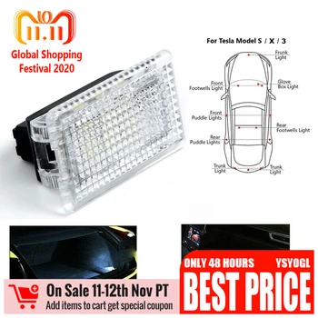 

Car LED Light For Tesla Model 3 Model Y Model S Model X Ultra Bright Trunk Lamps Replacement Car Door Lamp Interior Four Colors