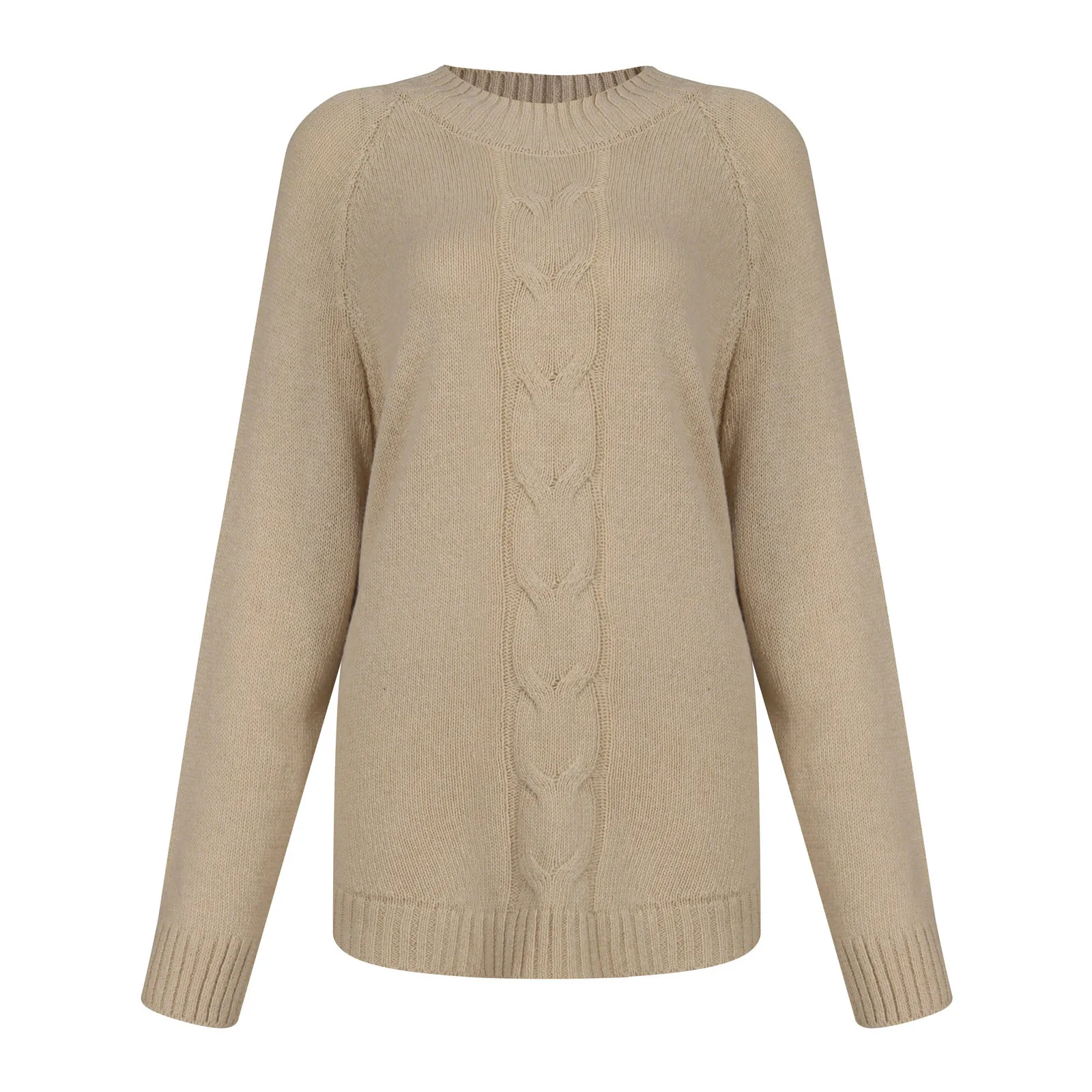 Women's Fashion Sweaters Knitted Pullover Vintage Casual Loose Soild Blouse Turtleneck Bat Sleeve Knitted Sweater Tops 2