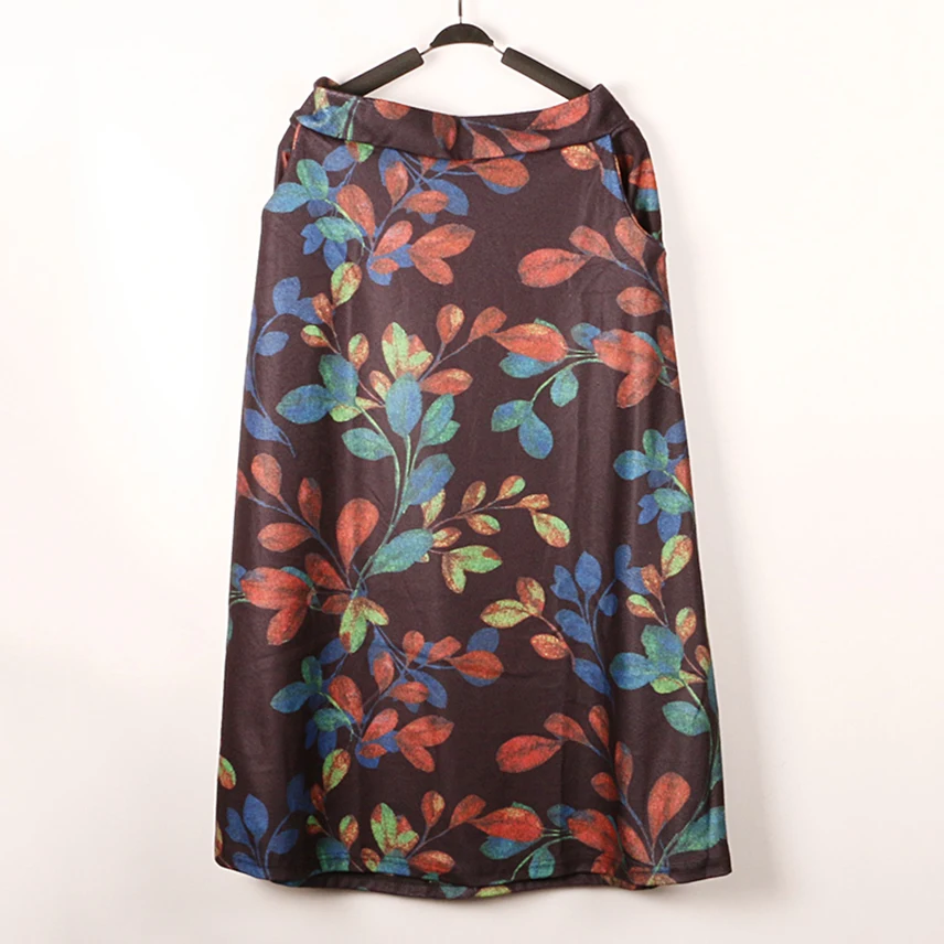 Elegante para as Mulheres Saias de Cintura Inverno Saias Xadrez Alta Feminino Tornozelo Comprimento Escritório Senhora Bolsos Maxi Streetwear 4 Moda Feminina