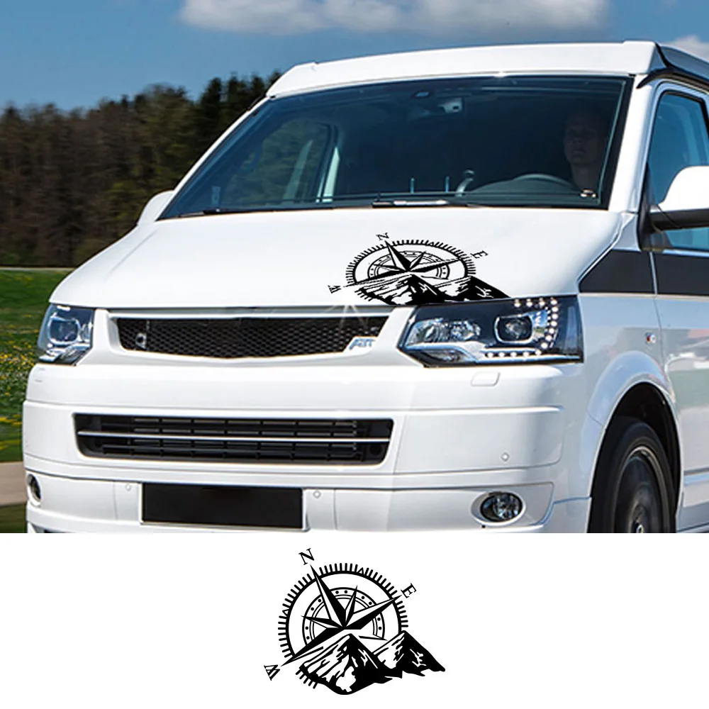 Автомобильные наклейки для Volkswagen VW Transporter T4 T5 T6 Multivan Caravelle RV Van COMPASS графические