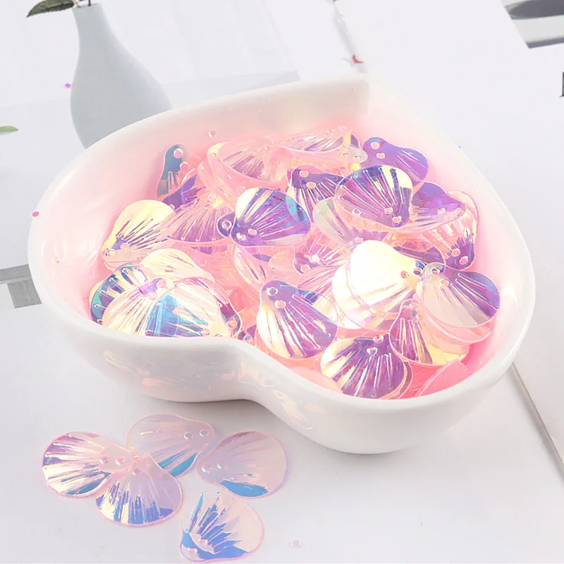 10g/Bag13mm Transparent Shell Mermaid Fish Scale Sequins PVC Paillettes DIY Wedding Sewing Dress Craft Lentejuelas Accessories sequins for crafts,sequin embroidery accessories,sequin sewing accessories,sequins accessories,sequins jewelry accessories