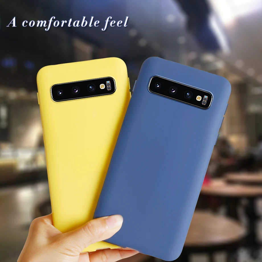 Phone Case For Samsung Galaxy S10 Plus S10E S 10 e S10Plus Cover Ultra Slim matte Soft Bumper Silicone Cases | Мобильные телефоны и
