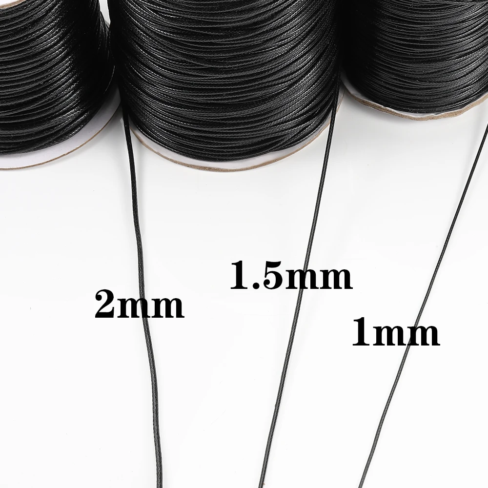 Black Waxed Cord Roll 5