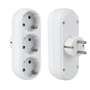 

European Conversion Plug 1 To 2 1 To 3 Way Socket Adapter EU Standard Power Adapter Socket 16A Travel Plugs AC 110~250V