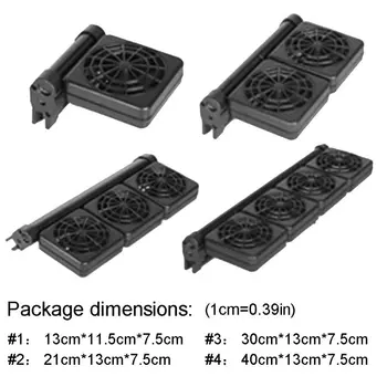 

EU Plug Aquarium Chiller Fish Tank Cooling Fan Silent Heat Dissipation Cool Down H55A