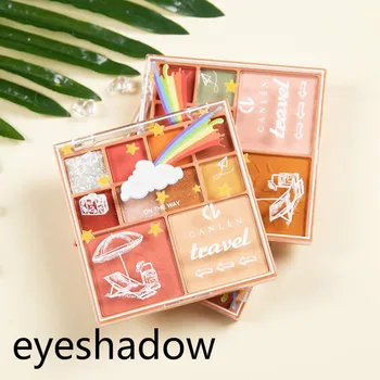 

10 Colors Eyeshadow Palette Transparent Shell Animal Eyeshadow Pearlescent Matte Bright Powder Eye Shadow Eye Makeup