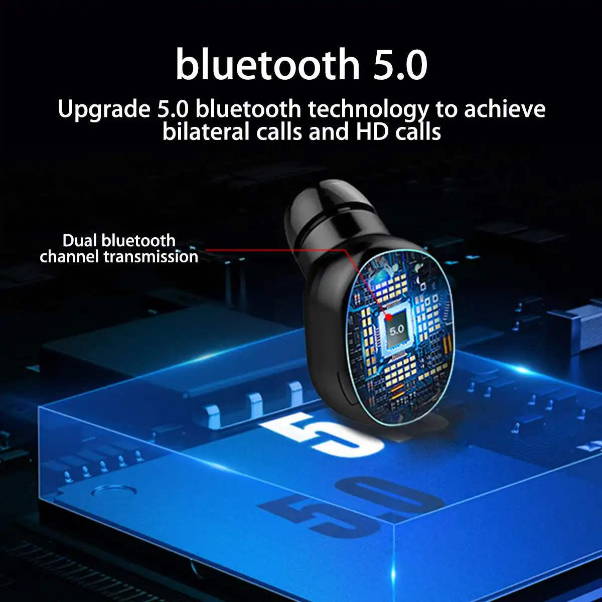 Bluetooth 5,0 TWS Ture беспроводные наушники светодиодный дисплей стерео HiFi мини спортивная Гарнитура вкладыши с 2000 мАч зарядный чехол