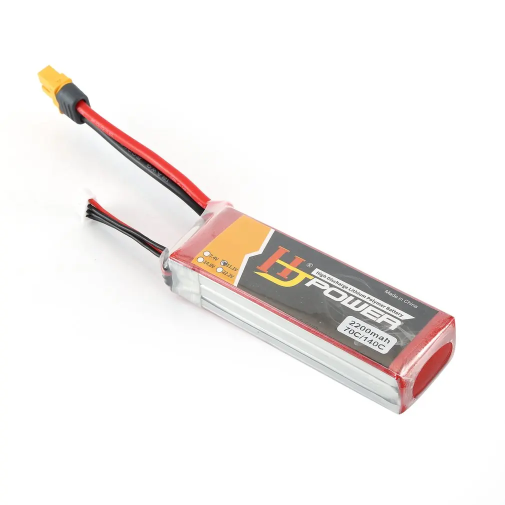 HJ 11,1 V 2200MAH 70C/30C 3S Lipo аккумулятор XT60 разъем Перезаряжаемый для RC гоночный Дрон вертолет модель автомобиля лодки