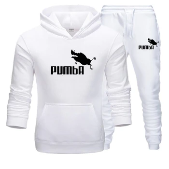 

New Hoodies+Pants Tracksuits Men Two-piece Suits Graphics Design Sweatshirts Sets Women 2019 Winter Fleece Warm Brand Streetwear