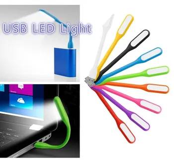 

Mini Foldable USB LED Light Flexible Bright Computer Lamp For Notebook PC Laptop Reading Lamp Book Lights Indoor Night Lights