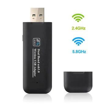

2.4G/5.8G Dual-Band Wireless Network Card 11AC Wireless Network Card Dual-Frequency USB Wireless Network Adapter 1200 Mbps