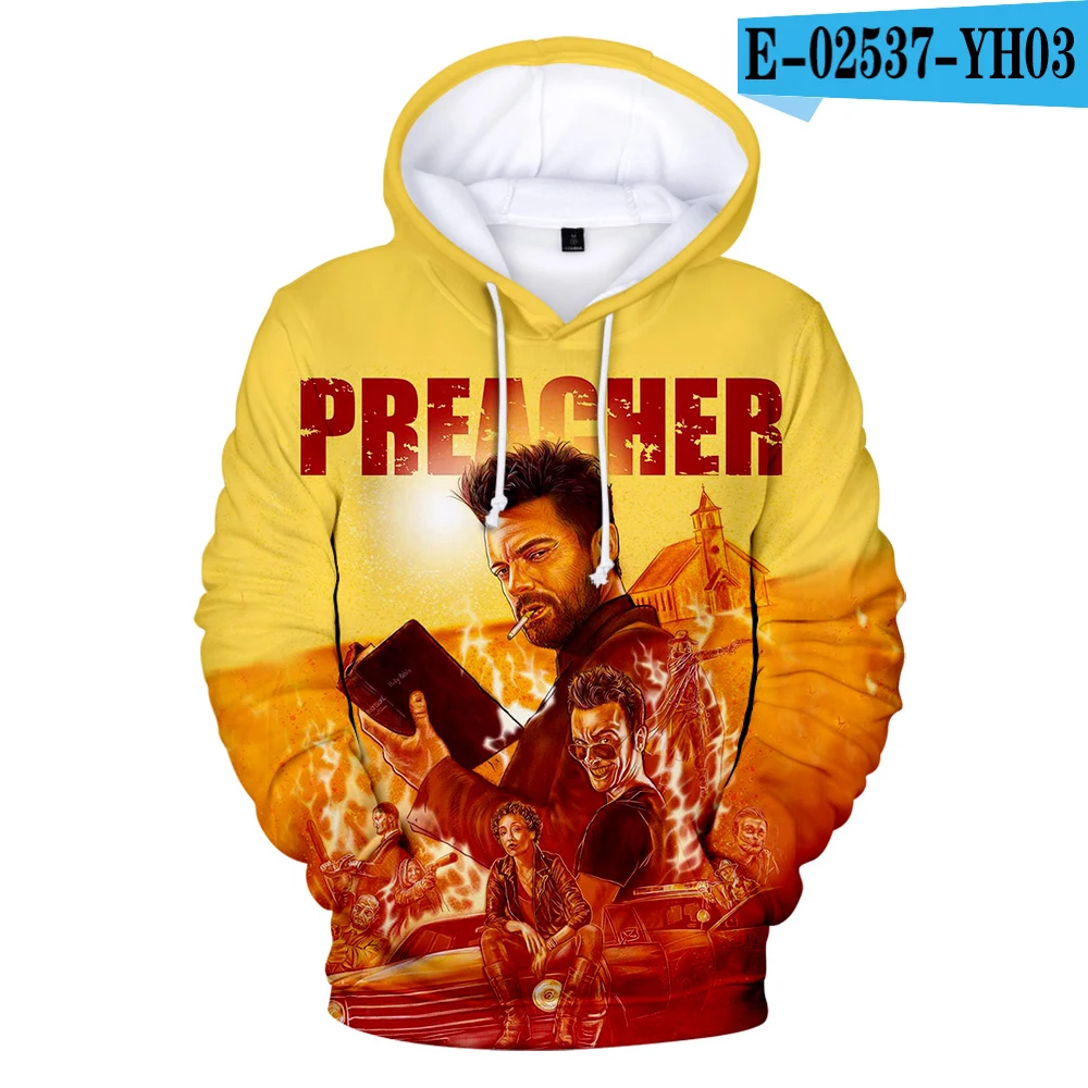 ТВ серии Preacher сезон 4 Джесси кассиди тюльпан 3d печать толстовка с капюшоном для мужчин/женщин Повседневная Хип Хоп Толстовки Одежда - Цвет: YH03