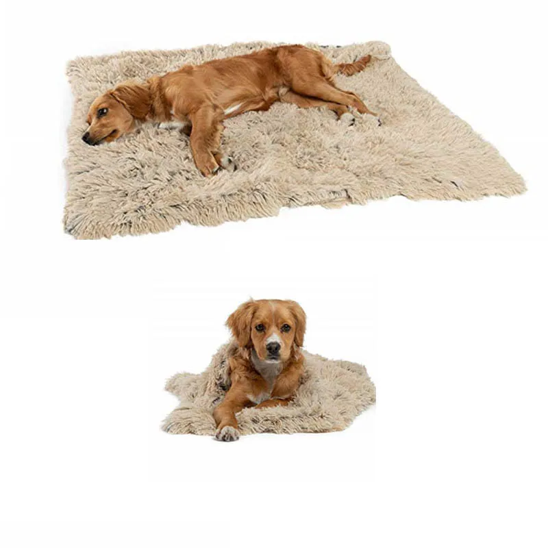 Домашнее животное зима плюшевый теплый спальный матрас Средний Большой одеяло для собак