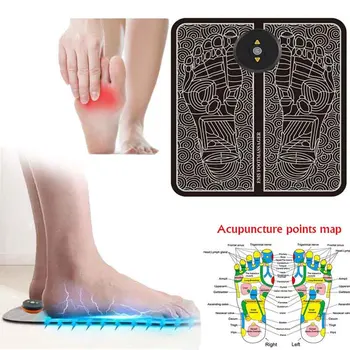 

Tens EMS Foot Massager Pad Feet Home Health Care Muscle Stimulator Foot Massage Mat Improve Blood Circulation Relieve Ache Pain