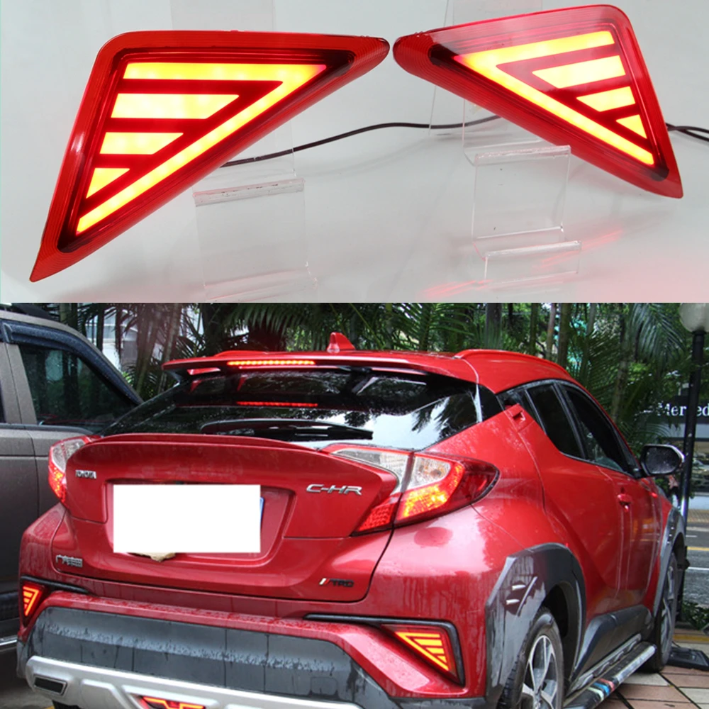 

For Toyota C-HR CHR 2016 2017 2018 2019 Multi-functions Car LED Rear Fog Lamp Bumper Light Auto Bulb Brake Light Reflector