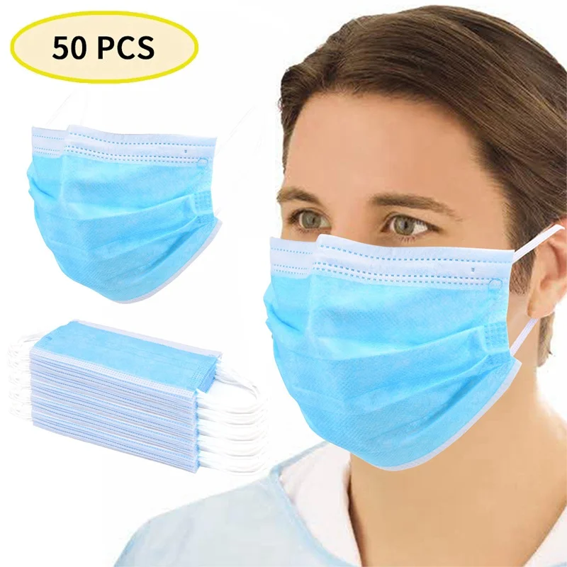 

Face Masks Mouth Disposable Cover 50 Pcs Men Women Anti Log Just Ffp3 Layer Breathable Acetate,acrylic,bamboo