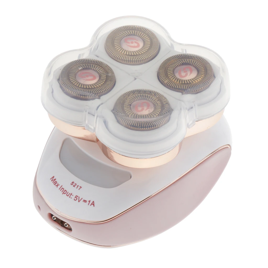 Electric Shaver Four-Head Cordless Electric Razors Bikini Trimmer Epilator Hair Remover USB For Women Men Face Body Leg Arm 