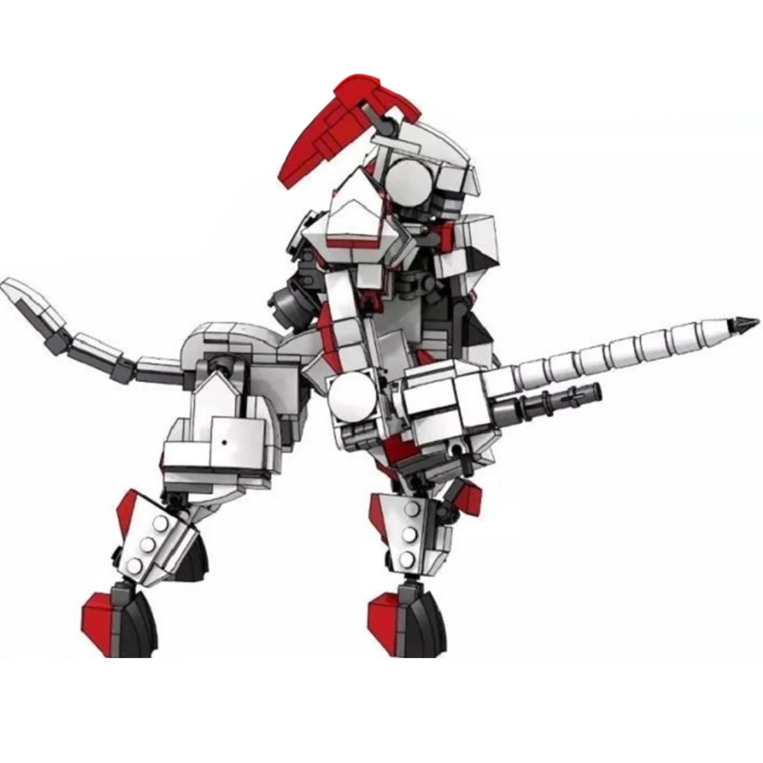 

549Pcs MOC Mecha Model Small Particle Building Blocks Educational Toy Set- White