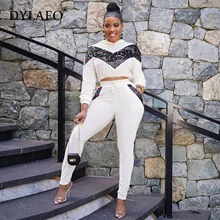 

2019 New Velour Tracksuit Women 2 Two Piece Outfits Velvet Sequin Tops and Pant Sweat Suit Autumn Winter Sweatsuit Matching Sets