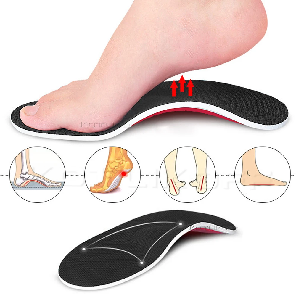 Premium Orthotic Gel High Arch Support Insoles Gel Pad 3D Arch Support Flat Feet For Women / Men Orthopedic Foot Pain Unisex