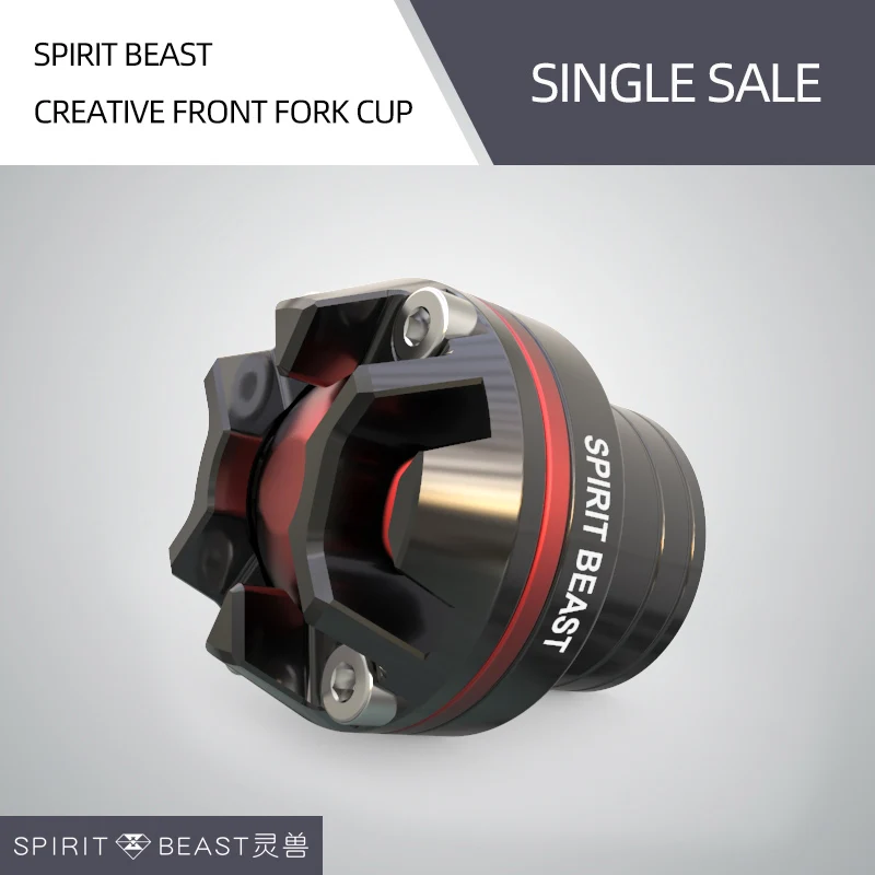 Spirit beast мотоцикл Анти-осенний блок универсальные аксессуары для модификации индивидуальный передний амортизатор анти-осенний блок - Цвет: Черный