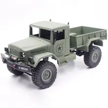 Genuine 1:16 2.4G 4WD RC Crawler Military Army Truck Remote Control Off-Road Car RTR Toy Kids Electric Car Toy Birthday Gift
