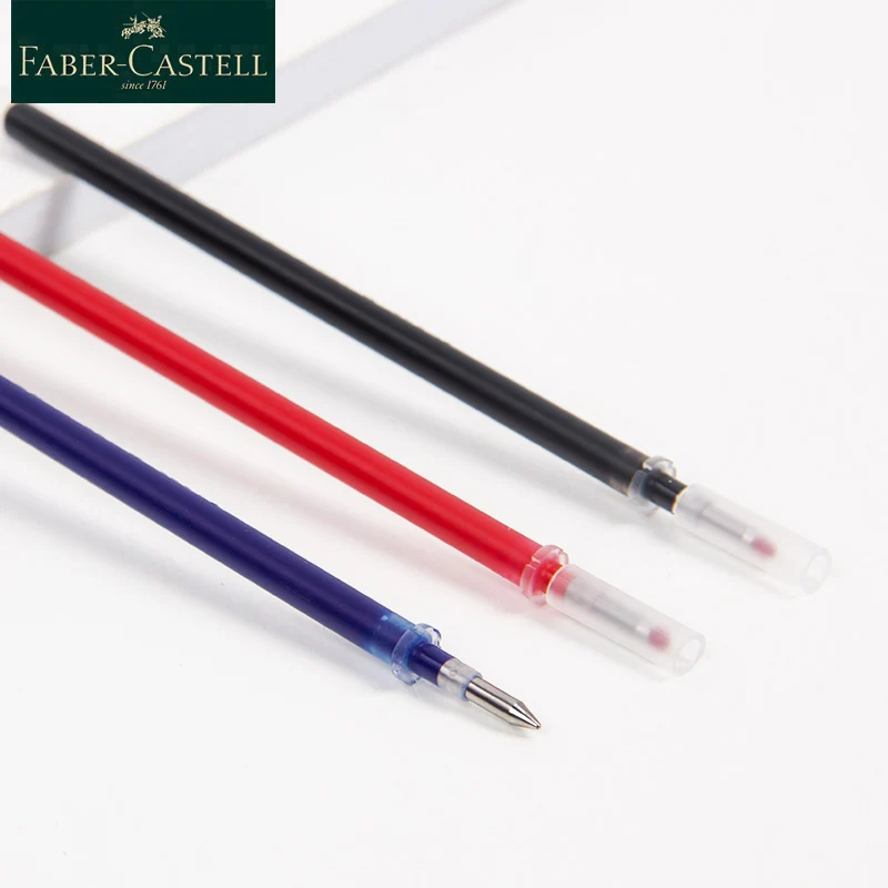 Faber Castell 100-084-301 0,38 мм/0,5 мм гелевая ручка повторная заливка черный, красный синий пополнения чернил стержни для ручек письма канцелярские принадлежности