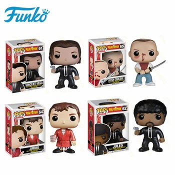 

Funko POP Movie Pulp Fiction Jules Vincent Vega Butch Coolidge Jimmie Collection Model Toys for Fans Children Birthday Gift