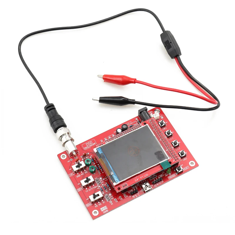 DSO138 2," осциллограф DIY цифровой осциллограф 1Msps зонд аналоговый полоса пропускания Электрический измерительный инструмент