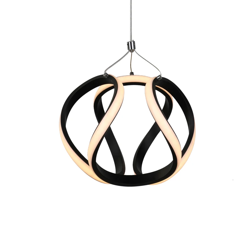 

Hot Sell New Arrival Fashion Led Black Line Pendant Lamp For Home Hotel Villar Kitchen Chandelier kitchen chandelier