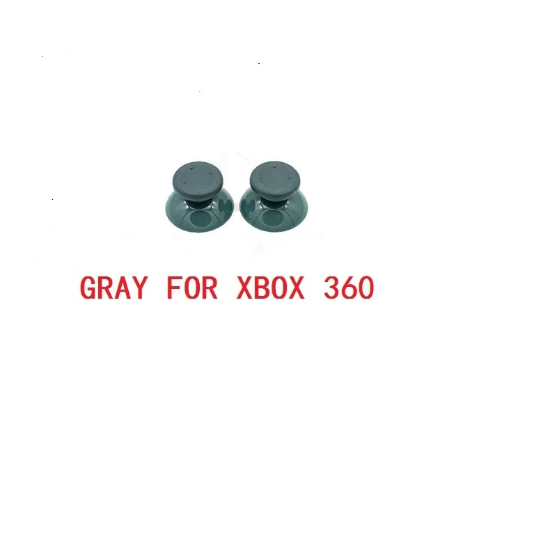 for xbox 360 gray 100 шт Черные Серые 3D аналоговые палочки для большого пальца крышки для Microsoft Xbox 360/ps 4/ps 3 контроллер чехол для джойстика ручки Ремонт частей - Цвет: for xbox 360 gray