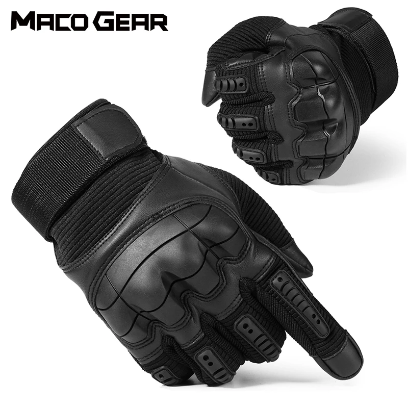 

Touch Screen Hard Knuckle Tactical Gloves PU Leather Army Military Combat Airsoft Outdoor Sport Cycling Paintball Hunting Swat