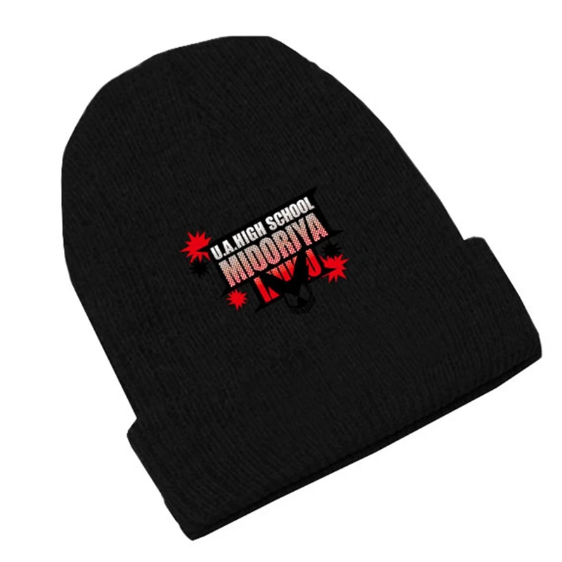 Японский аниме My Hero Academy Осенняя шапка, зимняя теплая вязаная шапка Skullies Beanie, шапка для косплея, шапка s - Цвет: 1