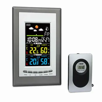 

Calendar Prediction Multifunction Barometer Thermometer Home Office Weather Station Clock Monitoring Battery Powered LCD Digital