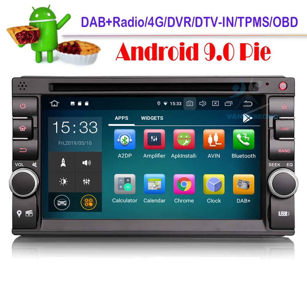 Octa-core Android 9.0 DAB + Car GPS Navigation player double DIN for NISSAN DVD Radio Sat Nav 4G WIFI OBD DVR DVT-IN | - Цена: 