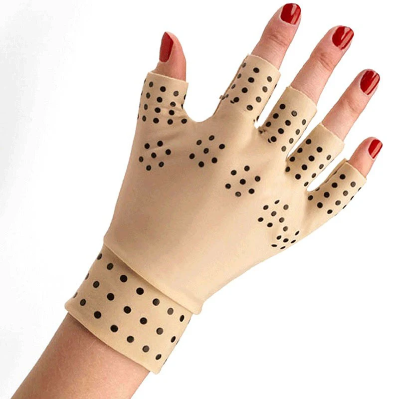 Magnetic Therapy Fingerless Gloves Arthritis Pain Relief Heal Joints hand massager arthritis Health Care Hand Care Tool natural jade massage roller facial massager help facial relaxation slimming tool face lift anti wrinkle device green nature heal