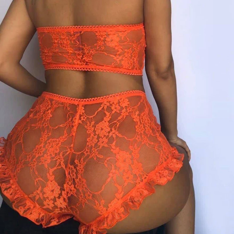 women Sexy Panties Set Stitching Lace Lingerie Set Transparent Lingerie Wrap Lingerie Set Lace Lingerie Panties Set 2020