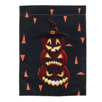 

1 Pc Pumpkin Flag Durable Festive Delicate Courtyard Flag Decorative Flag Halloween Garden Flag for Decoration Backyard