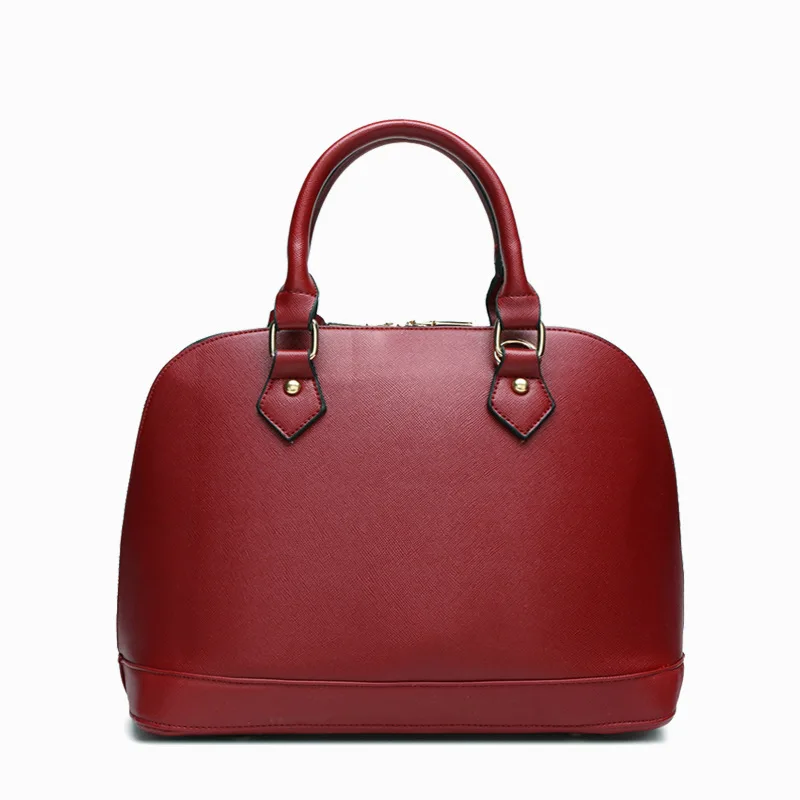 

Hot Selling Europe And America Fashion WOMEN'S Leather Bags Cross Pattern Hand Shell Bag Trend Shoulder Bag Manufacturers Direct