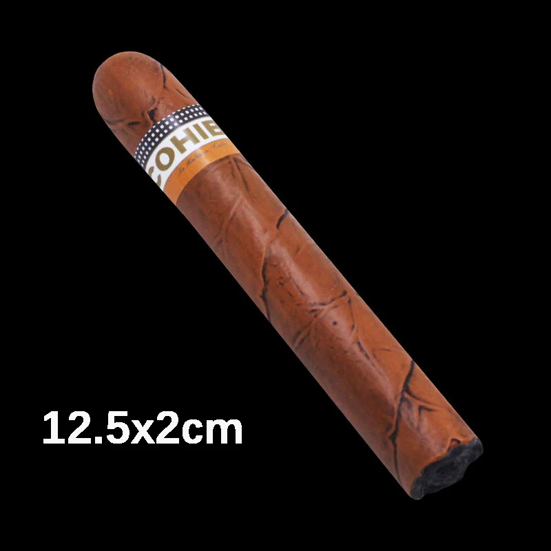 Resin plastic cigar decoration Realistic Simulation Fake 3 Size Cigars Props Cigar Model 3