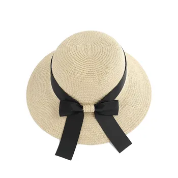 

PatPat Foldable Sunshade Sunscreen Beach Straw Hat Summer Simple Straw Hat Dome Cute for Girl