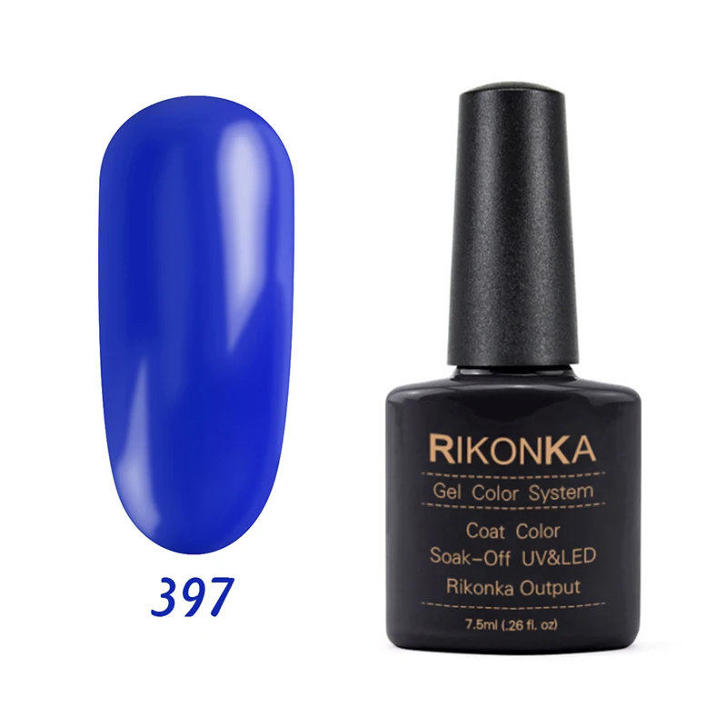 RIKONKA УФ-Гель-лак для маникюра белый Полупостоянный гель UV Vernis светодиодный Гель-лак впитывающий верхнее покрытие ногтей художественный Гель-лак для ногтей набор - Цвет: NG-397