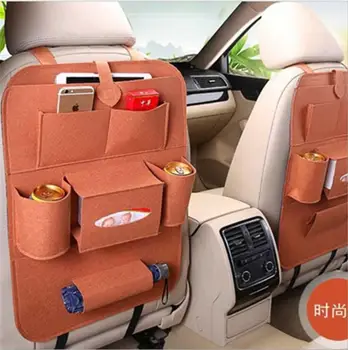 

1PCS Seat back storage multi-function car hanger bag storage bag Felt hanger bag for back seat of car Car Net Pocket
