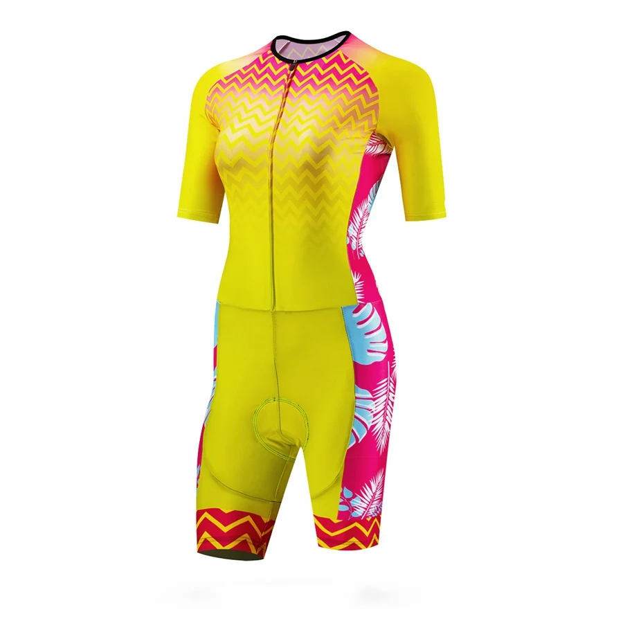 

2020 new Women's cycling skinsuit triatlon ropa ciclismo uniforme bicicleta triathlon skin suit run speedsuit swimwear