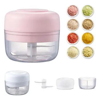 

Electric Food Processor Mini Usb Portable Garlic Blender Mixer Grinder Pepper Seasoning Nut Meat Chopper Grinding Kitchen Gadget