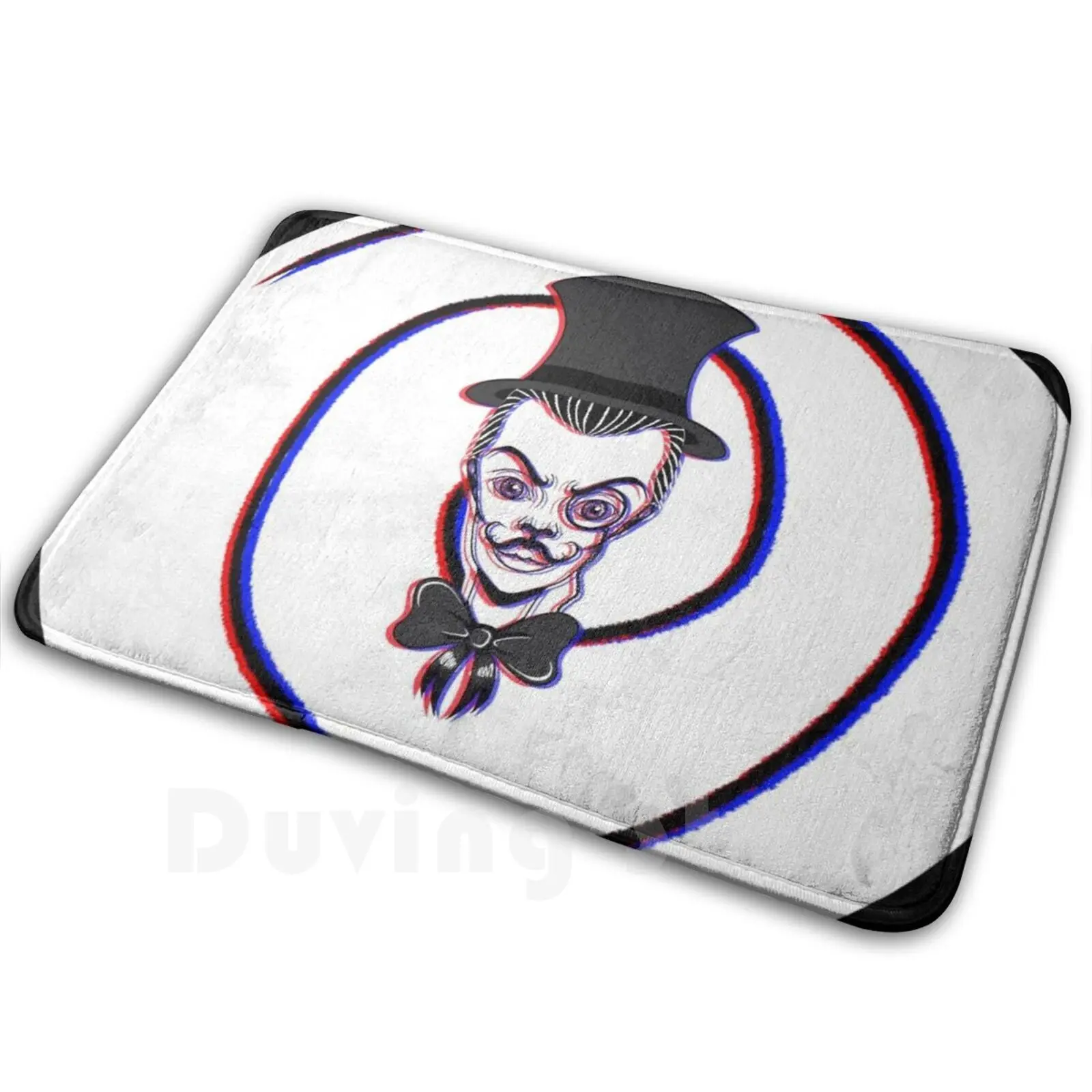 Dr. Hypnos Tappeto Mat Cuscino Morbido Antiscivolo Trippy Hypses 3D Strange Cool Psichedelico