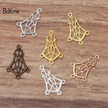 

BoYuTe (200 Pieces/Lot) 14*20MM Metal Brass Filigree Connector Charms Pendant Diy Hand Made Jewelry Accessories Wholesale
