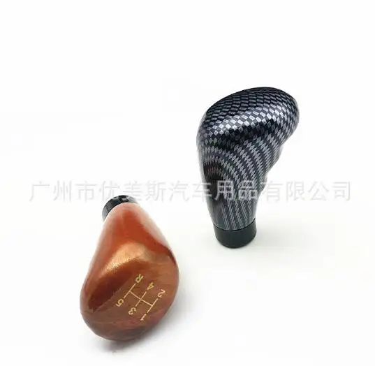 Universal Car Walnut Carbon Fiber Manual Gear Shift Knob Stick MT Gearstick Lever Shifter Fit For BMW Toyota Honda Mazda | Автомобили и
